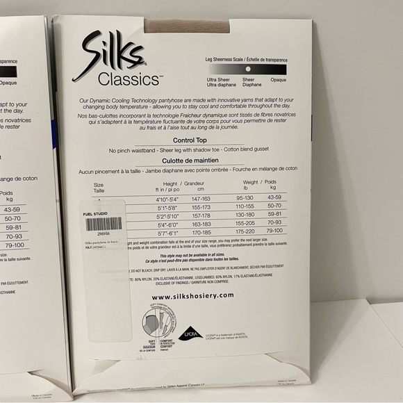 Silk Classic Control Top Sheer Pantyhose Shadow Toe Lot of 3 - Picture 11 of 12